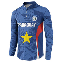 Custom Paraguay Football Button Sweatshirt La Albirroja Pride - Wonder Print Shop