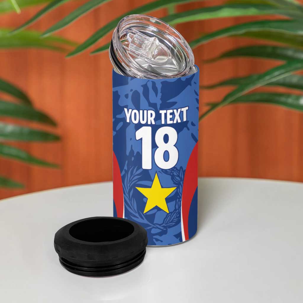 Custom Paraguay Football 4 in 1 Can Cooler Tumbler La Albirroja Pride - Wonder Print Shop