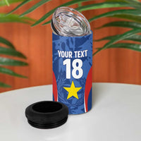 Custom Paraguay Football 4 in 1 Can Cooler Tumbler La Albirroja Pride - Wonder Print Shop