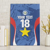 Custom Paraguay Football Canvas Wall Art La Albirroja Pride - Wonder Print Shop