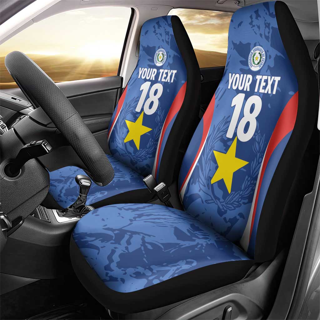 Custom Paraguay Football Car Seat Cover La Albirroja Pride - Wonder Print Shop