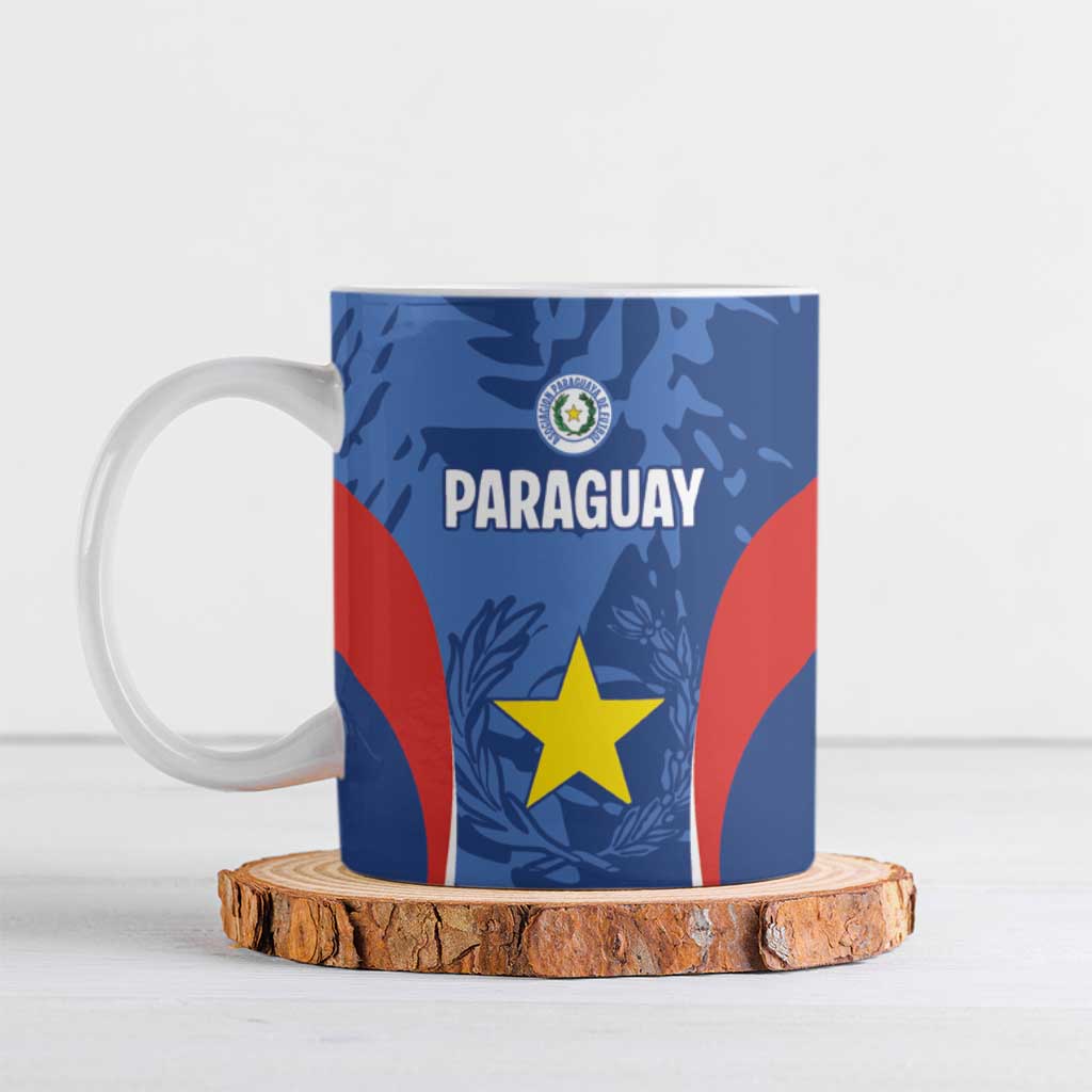Custom Paraguay Football Ceramic Mug La Albirroja Pride - Wonder Print Shop