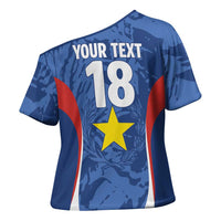 Custom Paraguay Football Cross Shoulder Shirt La Albirroja Pride - Wonder Print Shop