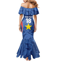 Custom Paraguay Football Family Matching Mermaid Dress and Hawaiian Shirt La Albirroja Pride - Wonder Print Shop