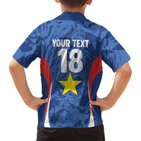 Custom Paraguay Football Family Matching Off Shoulder Short Dress and Hawaiian Shirt La Albirroja Pride - Wonder Print Shop