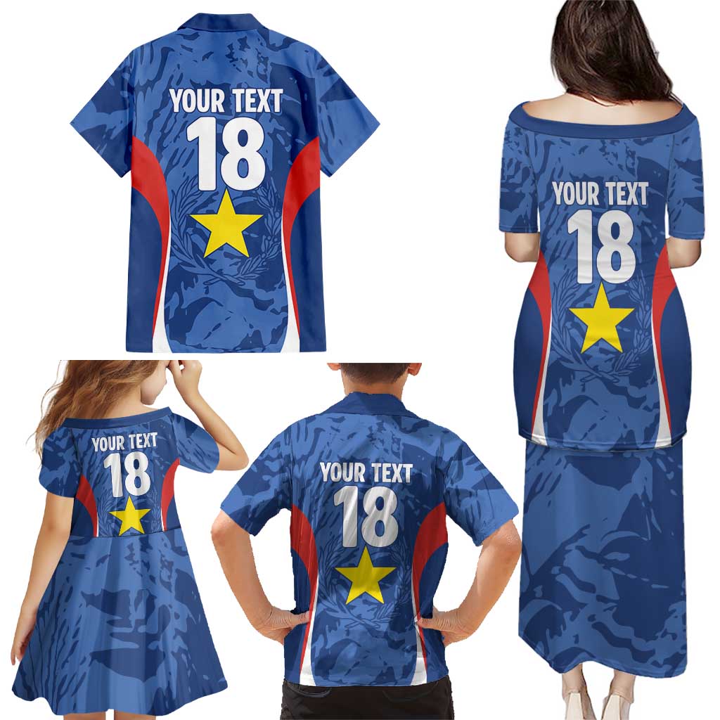 Custom Paraguay Football Family Matching Puletasi and Hawaiian Shirt La Albirroja Pride - Wonder Print Shop