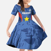 Custom Paraguay Football Family Matching Tank Maxi Dress and Hawaiian Shirt La Albirroja Pride - Wonder Print Shop