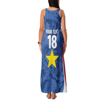 Custom Paraguay Football Family Matching Tank Maxi Dress and Hawaiian Shirt La Albirroja Pride - Wonder Print Shop