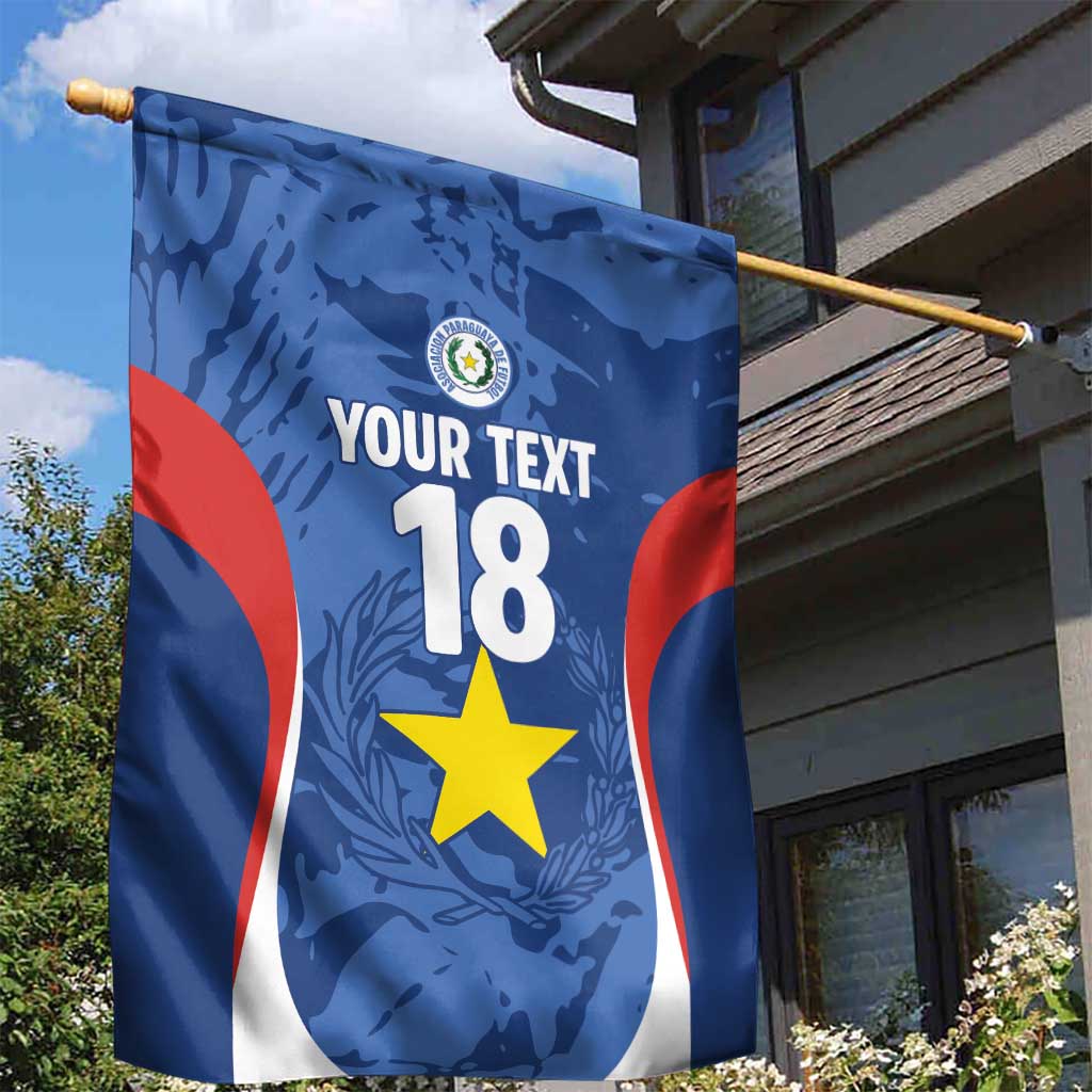 Custom Paraguay Football Garden Flag La Albirroja Pride - Wonder Print Shop