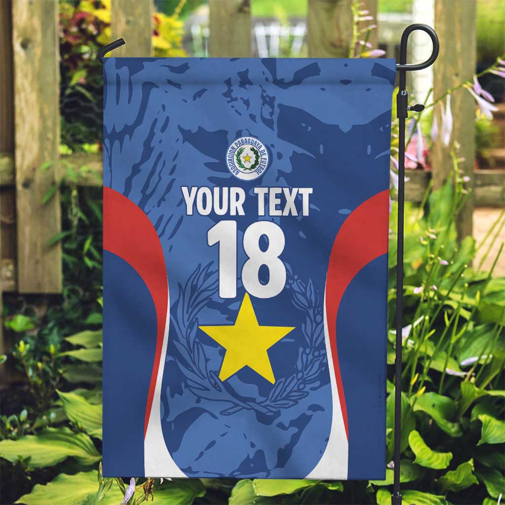 Custom Paraguay Football Garden Flag La Albirroja Pride - Wonder Print Shop