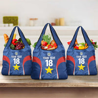Custom Paraguay Football Grocery Bag La Albirroja Pride - Wonder Print Shop