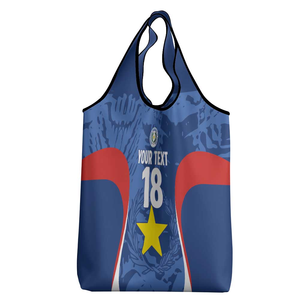 Custom Paraguay Football Grocery Bag La Albirroja Pride - Wonder Print Shop