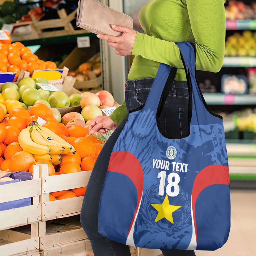 Custom Paraguay Football Grocery Bag La Albirroja Pride - Wonder Print Shop