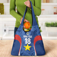 Custom Paraguay Football Grocery Bag La Albirroja Pride - Wonder Print Shop
