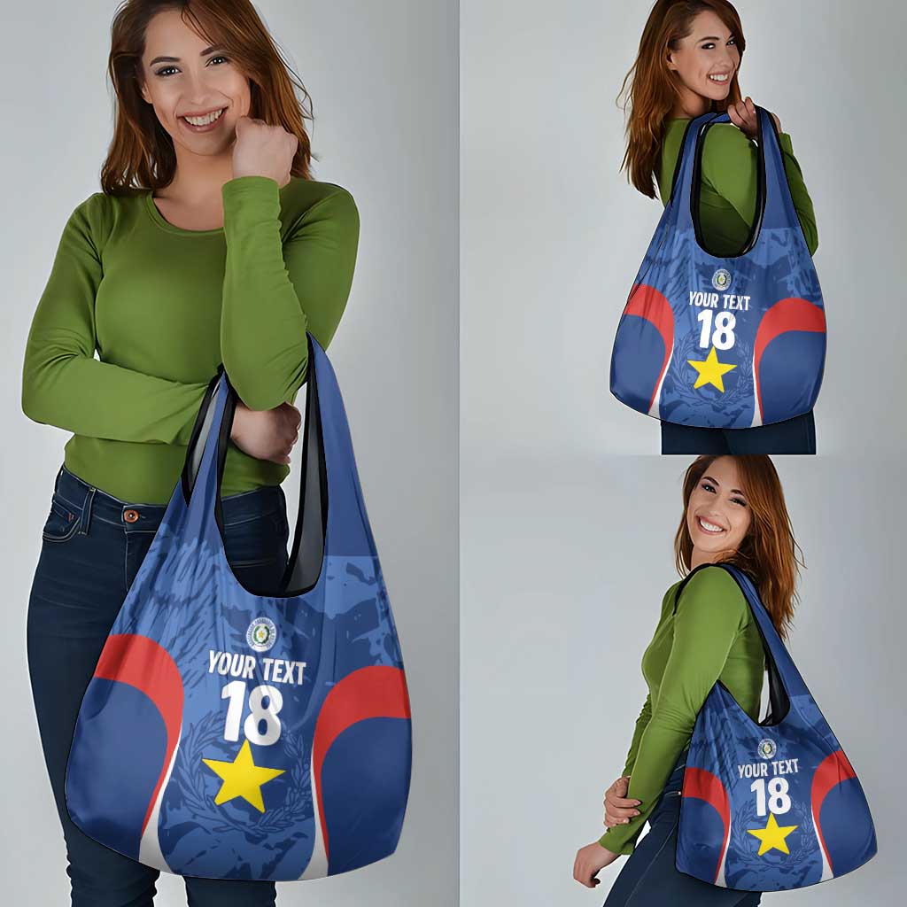 Custom Paraguay Football Grocery Bag La Albirroja Pride - Wonder Print Shop