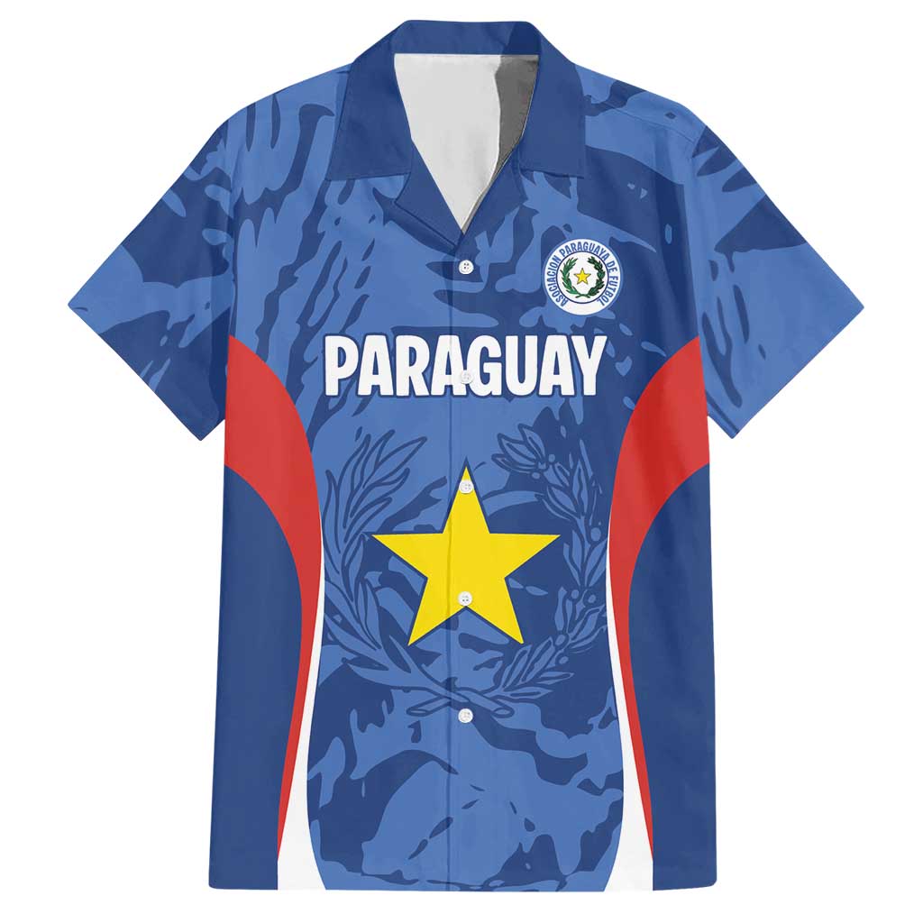 Custom Paraguay Football Hawaiian Shirt La Albirroja Pride - Wonder Print Shop