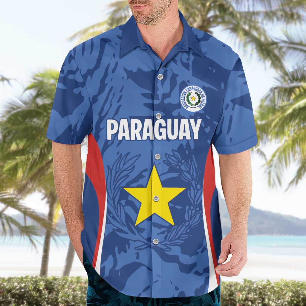 Custom Paraguay Football Hawaiian Shirt La Albirroja Pride - Wonder Print Shop
