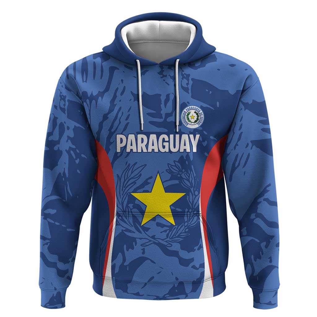 Custom Paraguay Football Hoodie La Albirroja Pride - Wonder Print Shop