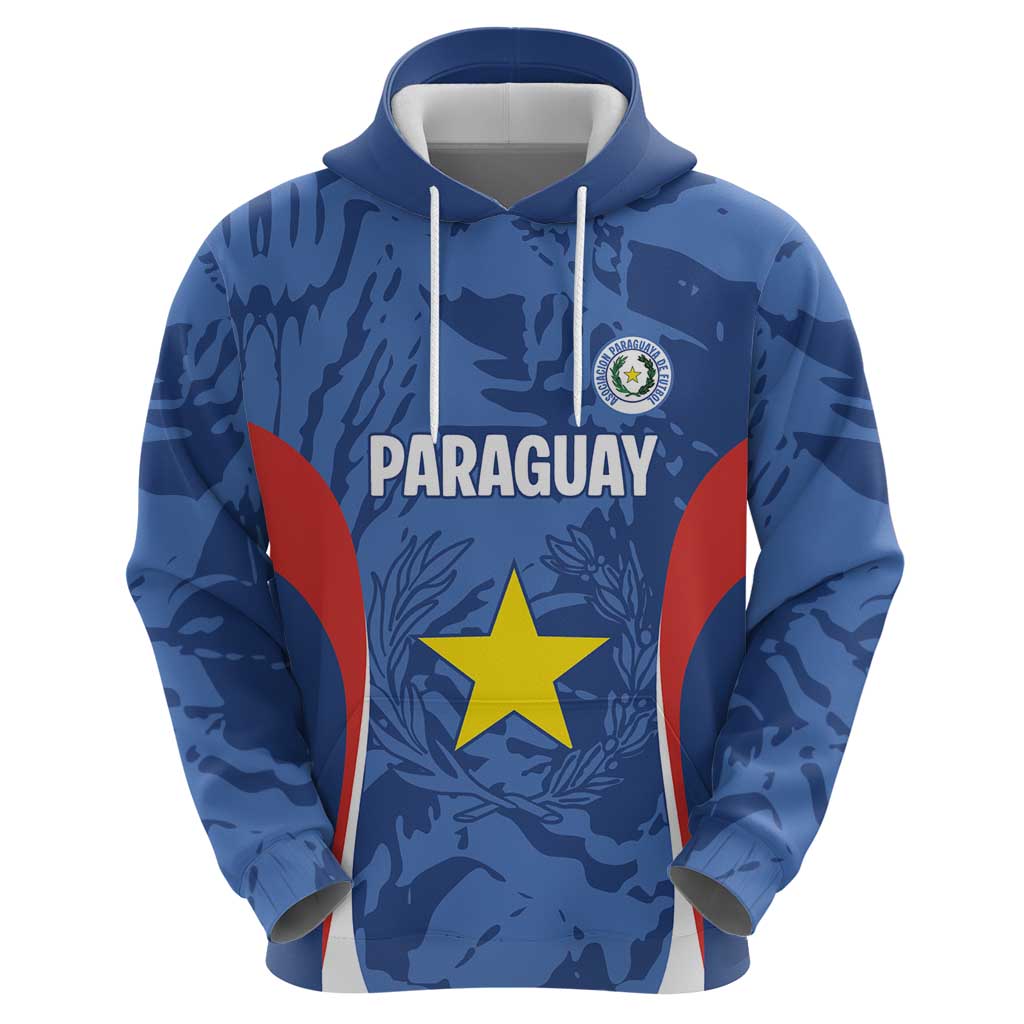 Custom Paraguay Football Hoodie La Albirroja Pride - Wonder Print Shop