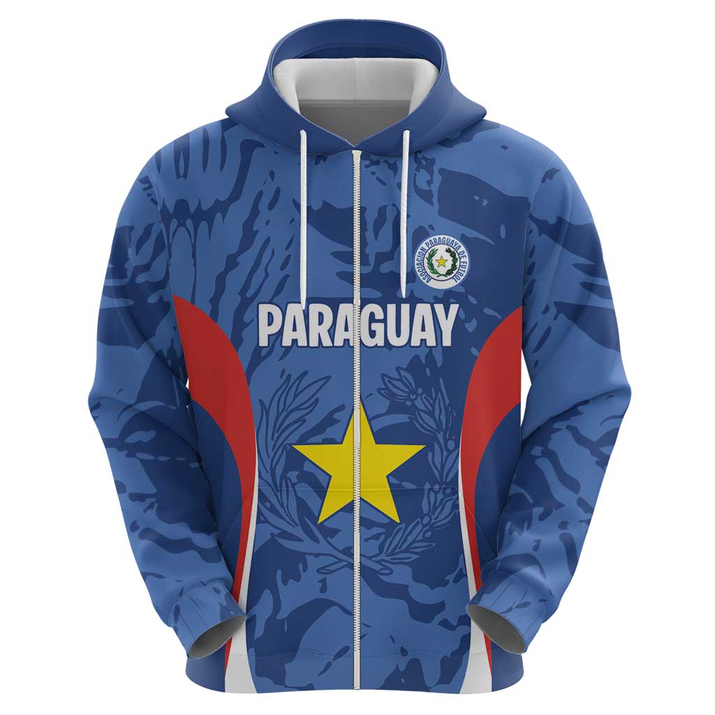 Custom Paraguay Football Hoodie La Albirroja Pride - Wonder Print Shop