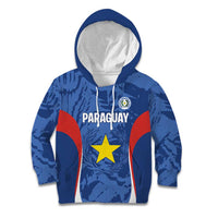 Custom Paraguay Football Kid Hoodie La Albirroja Pride - Wonder Print Shop