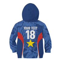 Custom Paraguay Football Kid Hoodie La Albirroja Pride - Wonder Print Shop