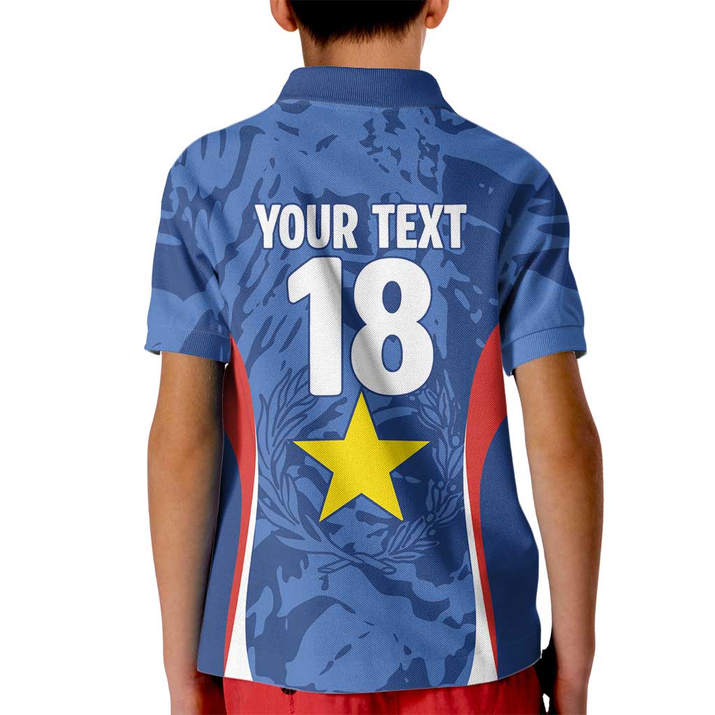 Custom Paraguay Football Kid Polo Shirt La Albirroja Pride - Wonder Print Shop