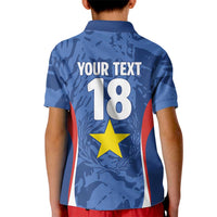 Custom Paraguay Football Kid Polo Shirt La Albirroja Pride - Wonder Print Shop