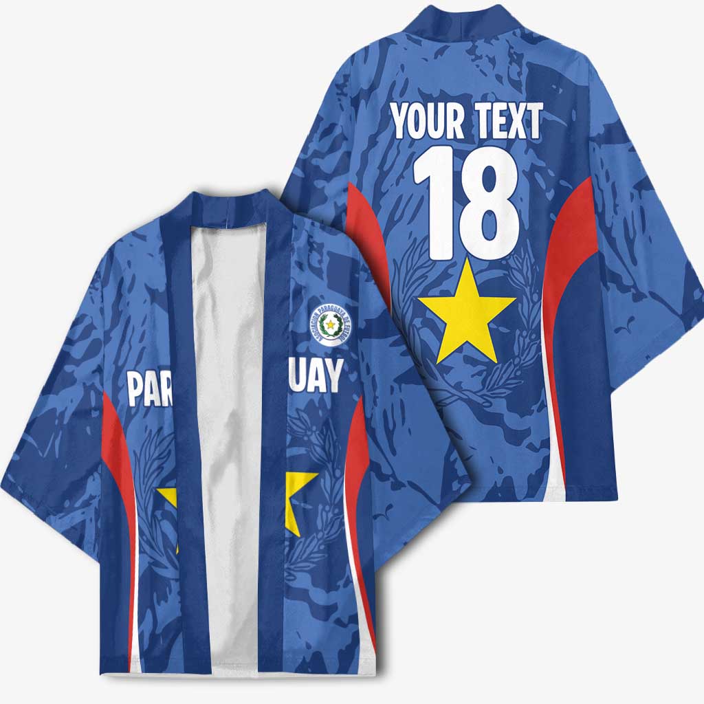 Custom Paraguay Football Kimono La Albirroja Pride - Wonder Print Shop