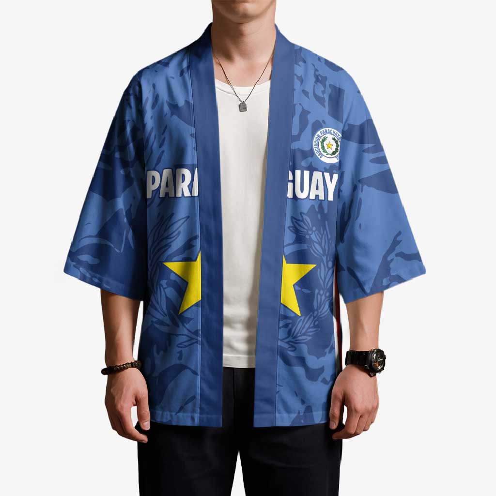 Custom Paraguay Football Kimono La Albirroja Pride - Wonder Print Shop