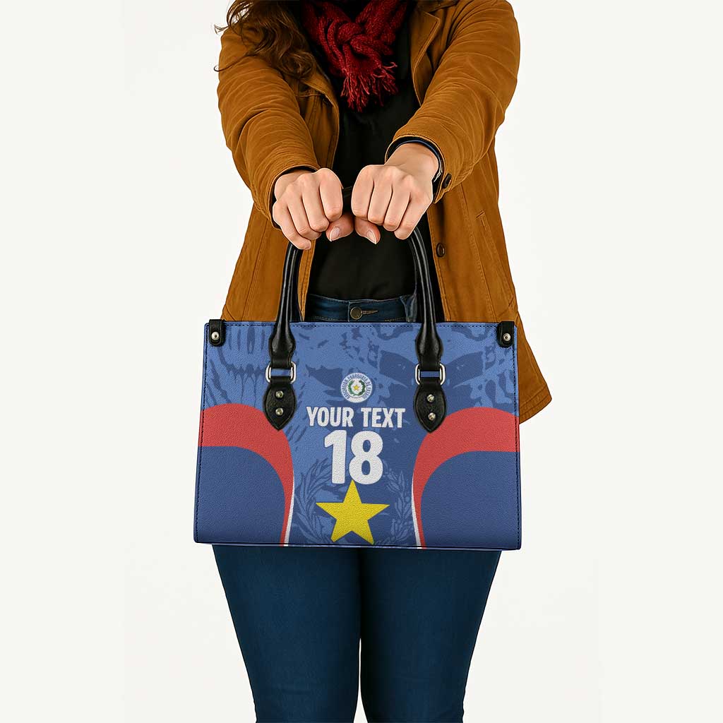 Custom Paraguay Football Leather Bag La Albirroja Pride - Wonder Print Shop