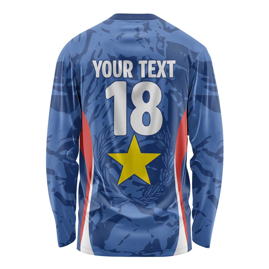 Custom Paraguay Football Long Sleeve Shirt La Albirroja Pride - Wonder Print Shop