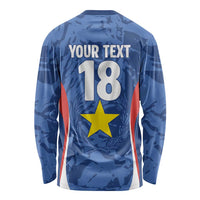 Custom Paraguay Football Long Sleeve Shirt La Albirroja Pride - Wonder Print Shop