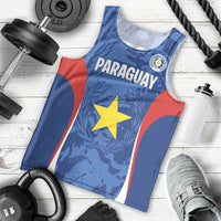 Custom Paraguay Football Men Tank Top La Albirroja Pride - Wonder Print Shop