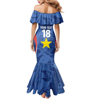 Custom Paraguay Football Mermaid Dress La Albirroja Pride - Wonder Print Shop