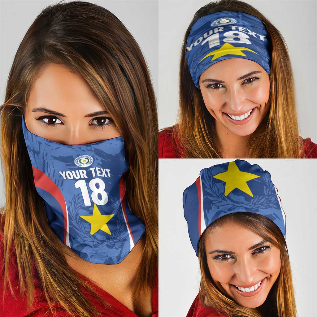 Custom Paraguay Football Neck Gaiter La Albirroja Pride - Wonder Print Shop