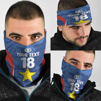 Custom Paraguay Football Neck Gaiter La Albirroja Pride - Wonder Print Shop