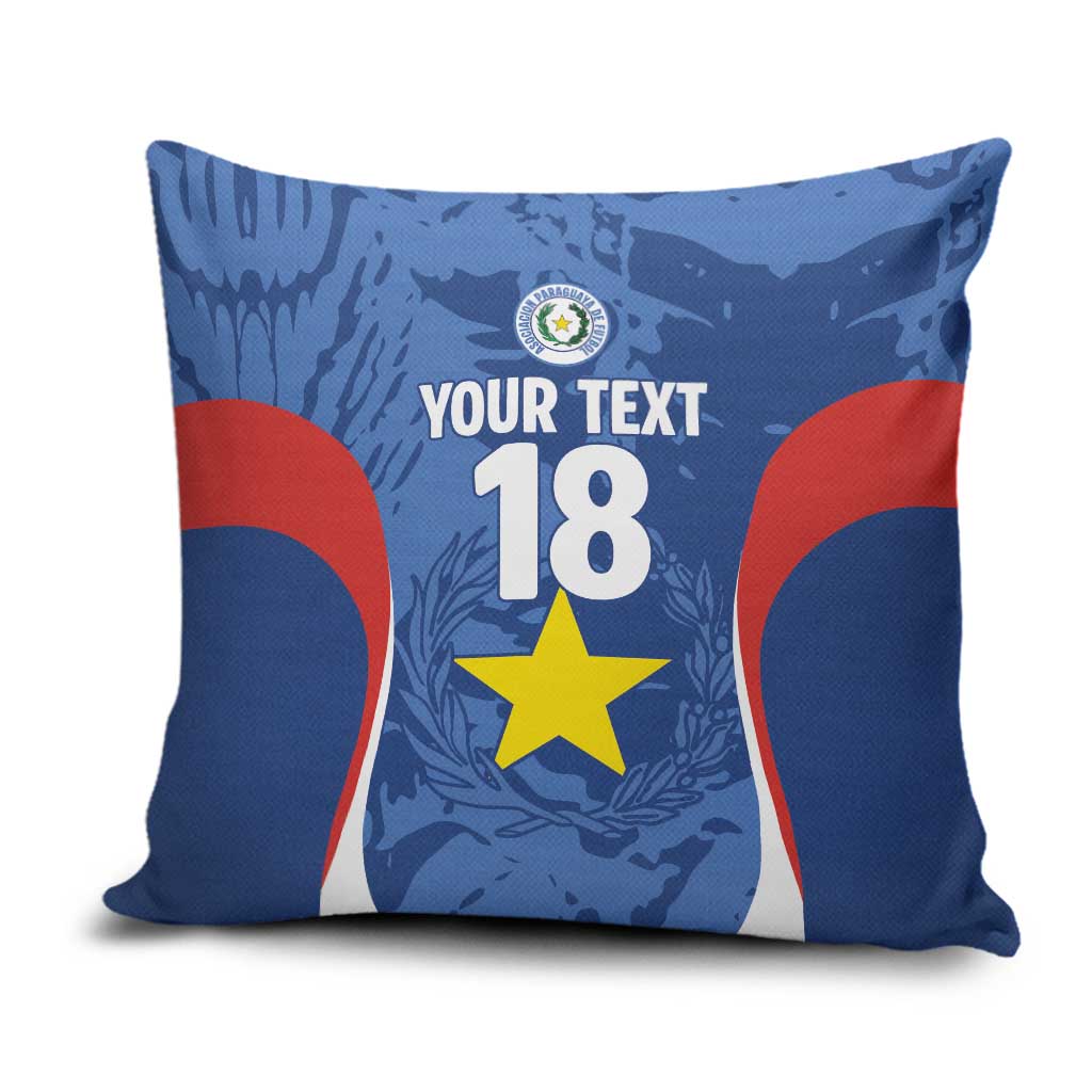 Custom Paraguay Football Pillow Cover La Albirroja Pride - Wonder Print Shop