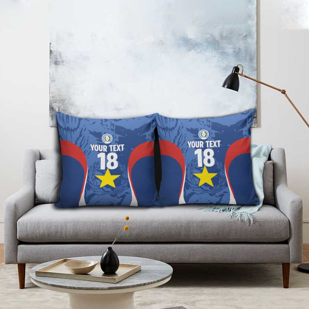 Custom Paraguay Football Pillow Cover La Albirroja Pride - Wonder Print Shop