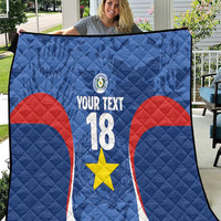 Custom Paraguay Football Quilt La Albirroja Pride - Wonder Print Shop