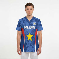 Custom Paraguay Football Scrub Top La Albirroja Pride - Wonder Print Shop