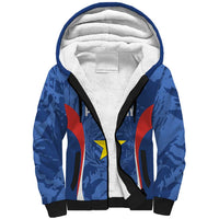 Custom Paraguay Football Sherpa Hoodie La Albirroja Pride - Wonder Print Shop