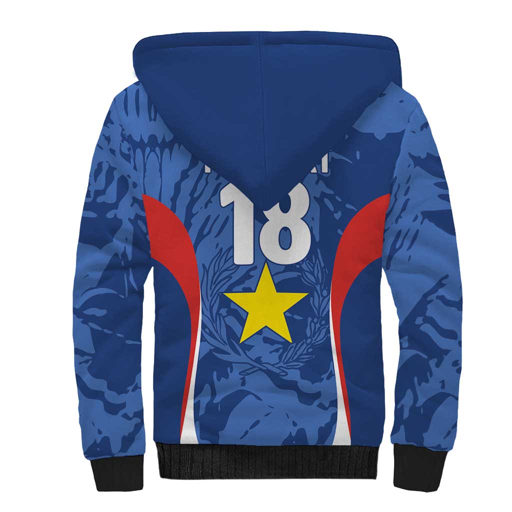 Custom Paraguay Football Sherpa Hoodie La Albirroja Pride - Wonder Print Shop
