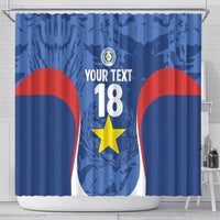 Custom Paraguay Football Shower Curtain La Albirroja Pride - Wonder Print Shop