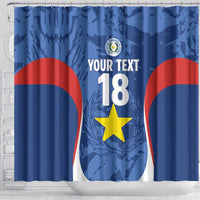 Custom Paraguay Football Shower Curtain La Albirroja Pride - Wonder Print Shop
