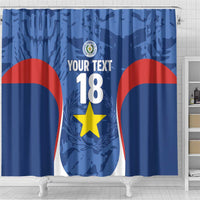 Custom Paraguay Football Shower Curtain La Albirroja Pride - Wonder Print Shop