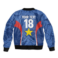 Custom Paraguay Football Sleeve Zip Bomber Jacket La Albirroja Pride - Wonder Print Shop
