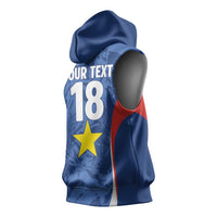 Custom Paraguay Football Sleeveless Hoodie La Albirroja Pride - Wonder Print Shop