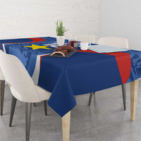 Custom Paraguay Football Tablecloth La Albirroja Pride - Wonder Print Shop