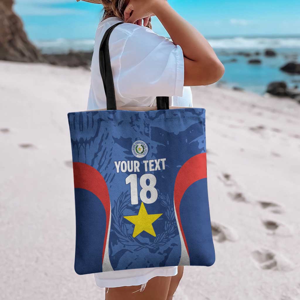 Custom Paraguay Football Tote Bag La Albirroja Pride - Wonder Print Shop